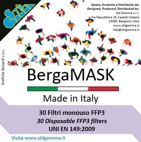 BergaMASK®: filtro FFP3/N95