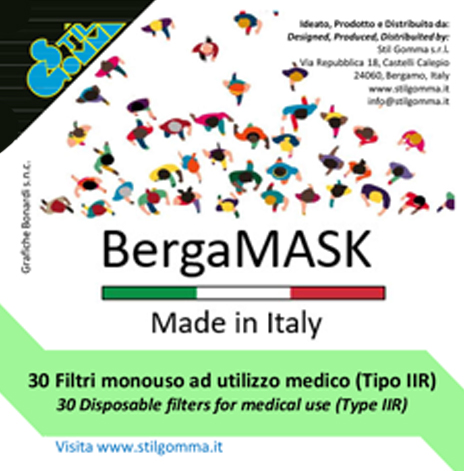 BergaMASK®: MEDICAL DEVICE CLASS I (filter type IIR)